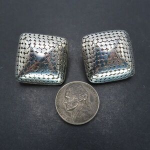 John Hardy sterling silver clip on earrings